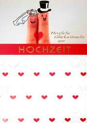 Faltkarte "Braut & Bräutigam" - Hochzeit Faltkarte "Braut & Bräutigam" - Hochzeit