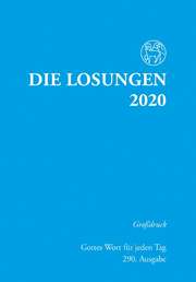 Losungen 2020 hellblau, Großdruck Losungen 2020 hellblau, Großdruck