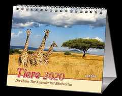 Tiere 2020 - 2 in 1-Tischkalender