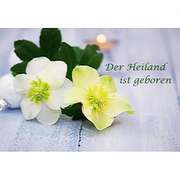 Textkarte: Der Heiland ist geboren Textkarte: Der Heiland ist geboren