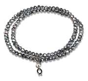 Perlenarmband - Anthrazit Perlenarmband - Anthrazit