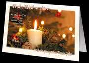 Faltkarten Weihnachten, 5 Stück Faltkarten Weihnachten, 5 Stück