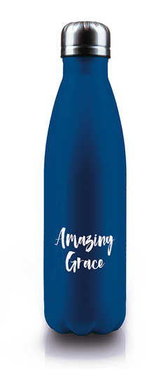 Amazing Grace - Isolierflasche (blau metallic)