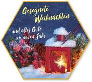 Schafmilchseife Stern "Gesegnete Weihnachten" (Laterne)