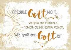 Postkarten "Erzähle Gott nicht" 4er-Serie Postkarten "Erzähle Gott nicht" 4er-Serie