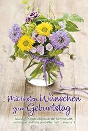 Faltkarte: Mit besten Wünschen zum Geburtstag Faltkarte: Mit besten Wünschen zum Geburtstag
