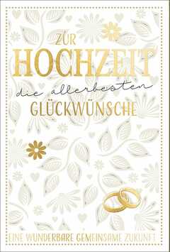 Faltkarte "Zur Hochzeit"