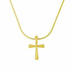 Halskette "Kreuz" silber-vergoldet