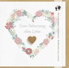 Faltkarte "Zum Geburtstag alles Liebe" Faltkarte "Zum Geburtstag alles Liebe"