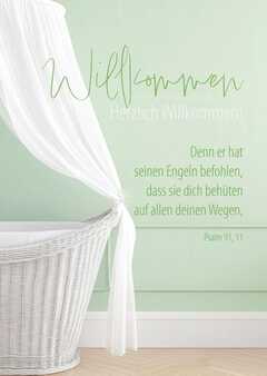 Faltkarte "Willkommen" - Geburt Faltkarte "Willkommen" - Geburt