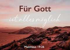 Postkarte "Gott ist alles möglich"