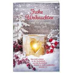 Faltkarte: Frohe Weihnachten Joh.1,5