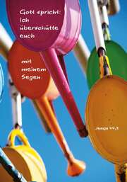 Faltkarte "Gott spricht: Ich überschütte euch..." - 5 Stück Faltkarte "Gott spricht: Ich überschütte euch..." - 5 Stück