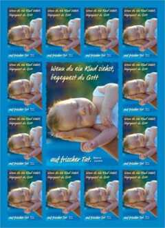 Aufkleber-Gruß-Karten: Wenn du ein Kind - 12 Stück