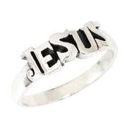 Fingerring "Jesus" - silber, 18 mm Fingerring "Jesus" - silber, 18 mm