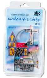 Ausstechformen-Set "Kirche-Kreuz-Ichtys"