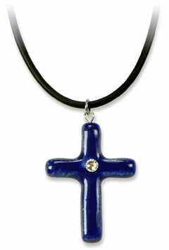 Halskette "Kreuz" - Keramik