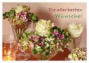 Die allerbesten Wünsche! - Postkarte Die allerbesten Wünsche! - Postkarte