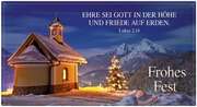 Schoko-Grüße "Ehre sei Gott" Schoko-Grüße "Ehre sei Gott"