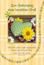 Faltkarte: Gott hat seine Engel ausgesandt - Geburtstag Faltkarte: Gott hat seine Engel ausgesandt - Geburtstag