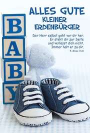 Faltkarte: 5. Mose 31, 8 - Geburt (Junge) Faltkarte: 5. Mose 31, 8 - Geburt (Junge)