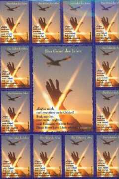 Postkarte mit 13 Aufklebern - Das Gebet des Jabez