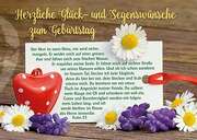 Postkarten: Herzliche Glück- und Segenswünsche, 4 Stück Postkarten: Herzliche Glück- und Segenswünsche, 4 Stück