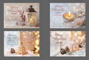 Postkartenserie Weihnachten/Neujahr, 12 Stück Postkartenserie Weihnachten/Neujahr, 12 Stück
