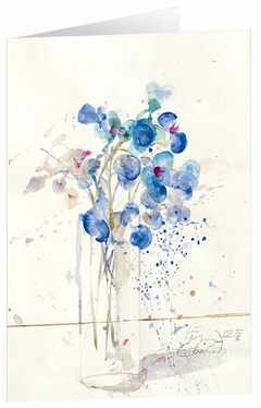 Kunstkarten "Blühendes Blau"